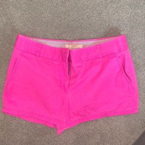 Hot pink J.crew chino shorts